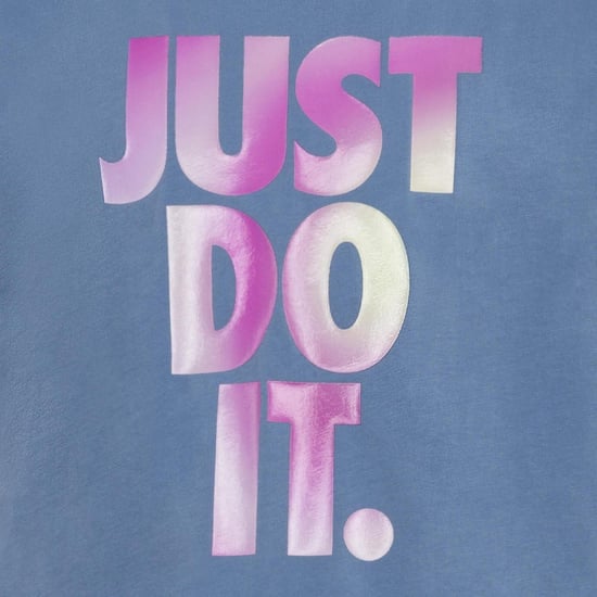 Nike Kinderen Just Do It Solarised T-Shirt (Blauw) - Image 4