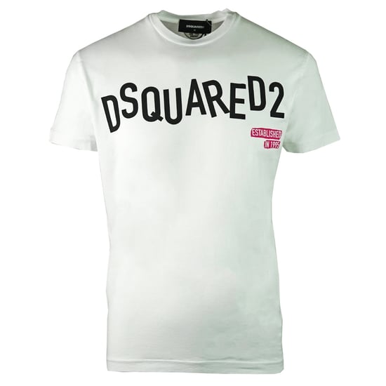 Dsquared2 Distorted Logo Cool Fit White T-shirt - Image 1