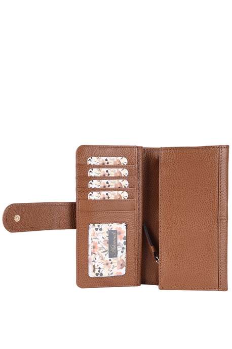 Sherry 14 Card RFID Protected Large Real Leather Purse - Image 4