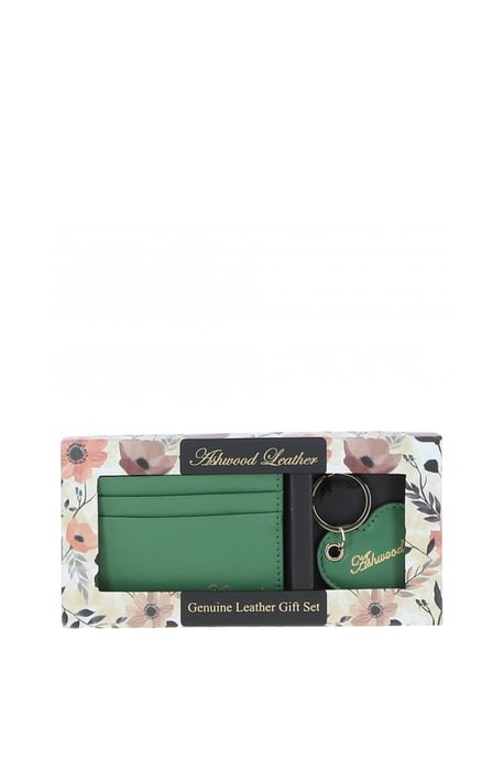 Real Leather Card Holder & Key Ring Gift Set - Image 2
