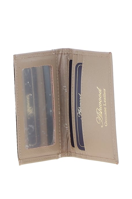 Elegant Real Leather Card Holder & Key Ring Set - Image 3