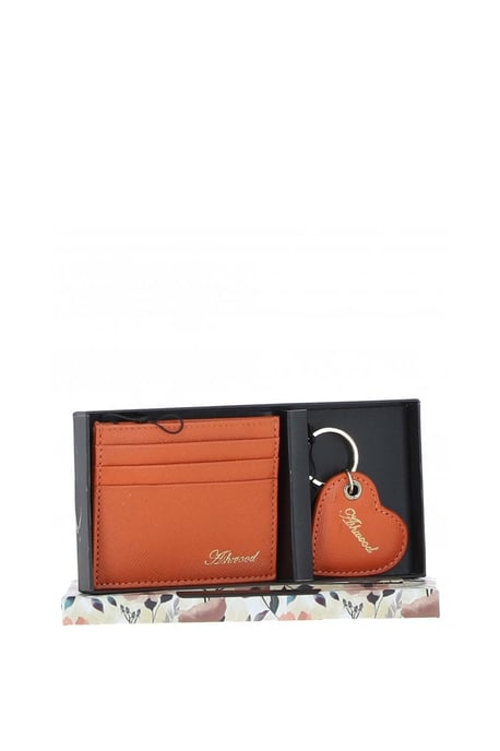 Real Leather Card Holder & Key Ring Gift Set - Image 1