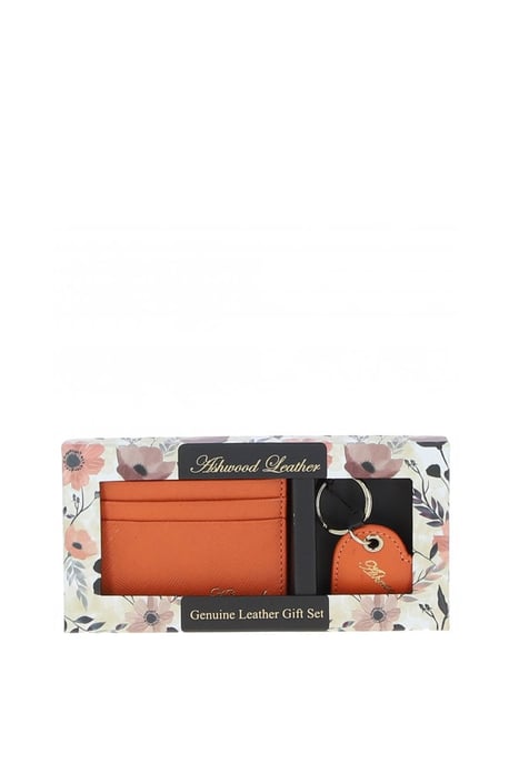Real Leather Card Holder & Key Ring Gift Set - Image 2