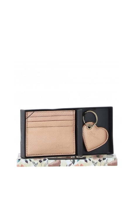 Real Leather Card Holder & Key Ring Gift Set - Image 1