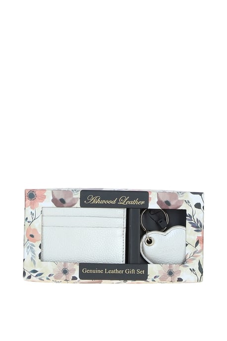 Real Leather Card Holder & Key Ring Gift Set - Image 2