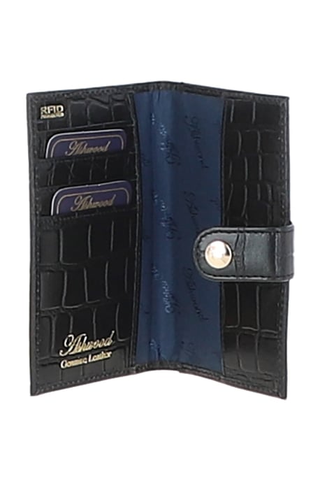 'Wise Tour' Croc Print Real Leather Gift Travel Set - Image 4