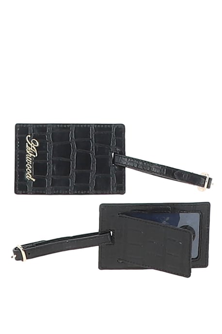 'Wise Tour' Croc Print Real Leather Gift Travel Set - Image 5