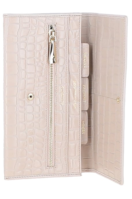 'Wise Tour' Croc Print Real Leather Gift Travel Set - Image 3