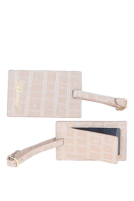 'Wise Tour' Croc Print Real Leather Gift Travel Set - Image 5