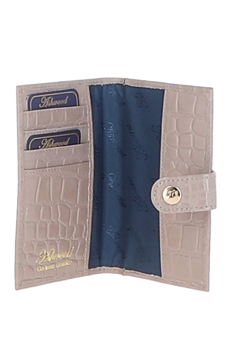 'Wise Tour' Croc Print Real Leather Gift Travel Set - Image 4