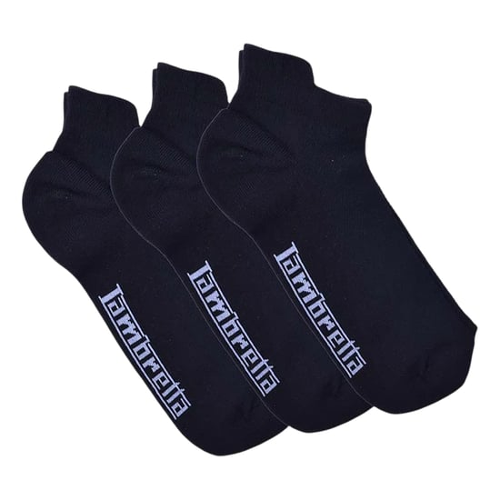 Lambretta Mens Trainer Socks (Pack of 3) (Black) - Image 1