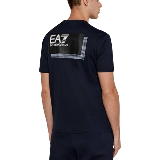 Emporio Armani EA7 Mens T Shirts Regular Fit Casual Summer Pullover Cotton Top - Image 2