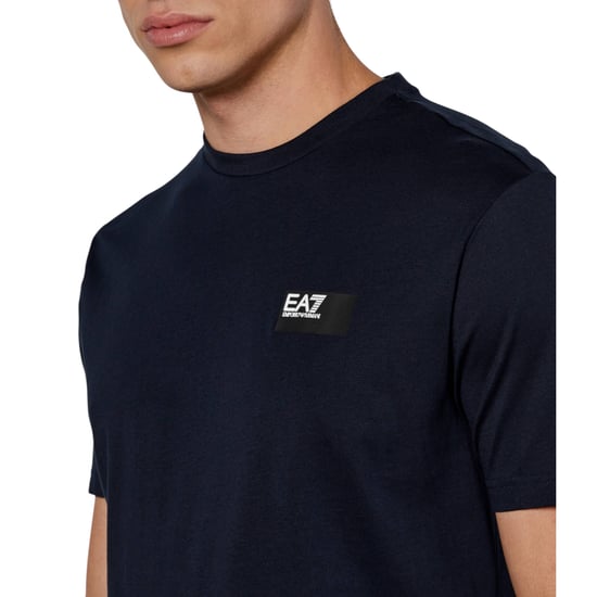 Emporio Armani EA7 Mens T Shirts Regular Fit Casual Summer Pullover Cotton Top - Image 5
