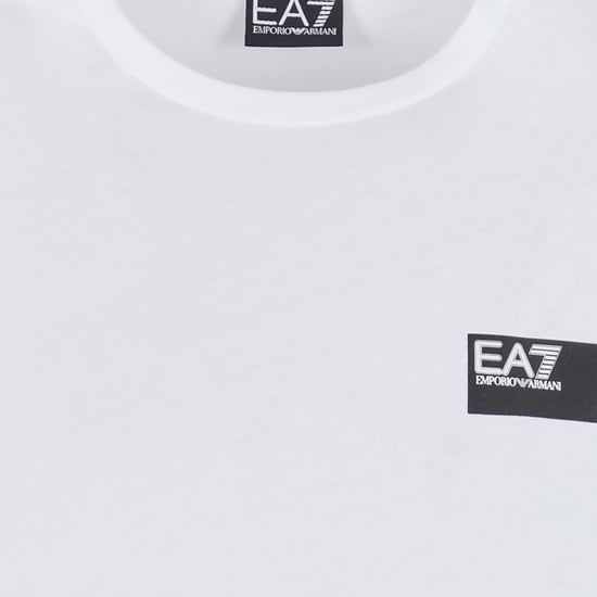 Emporio Armani EA7 Mens T Shirts Regular Fit Casual Summer Pullover Cotton Top - Image 3