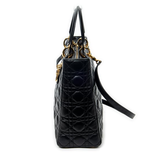 Large Lady Dior Zip  Shoulder Bag - Image 3
