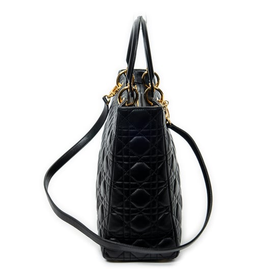 Large Lady Dior Zip  Shoulder Bag - Image 4