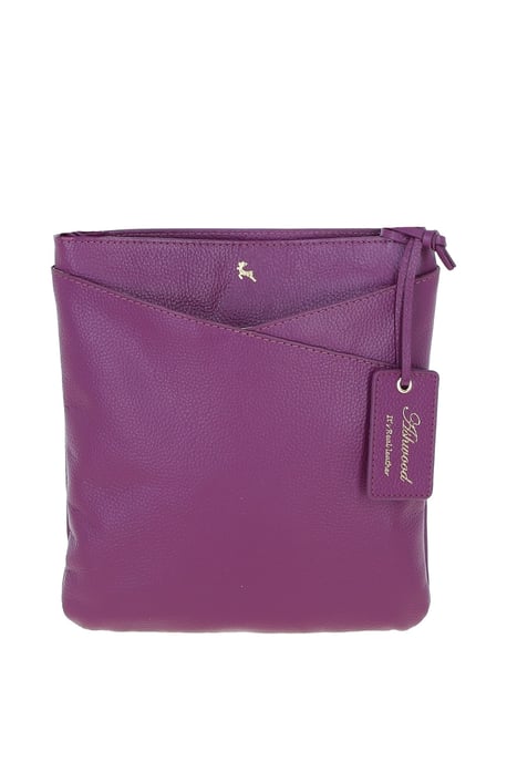 'Curvo' Real Leather Crossbody Bag - Image 1