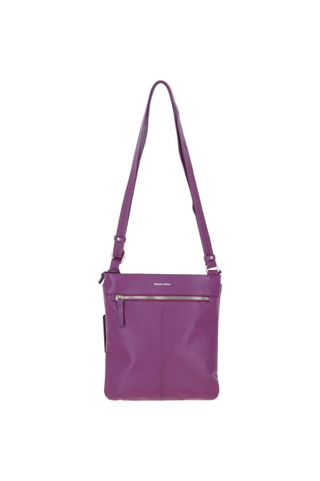 'Curvo' Real Leather Crossbody Bag - Image 4
