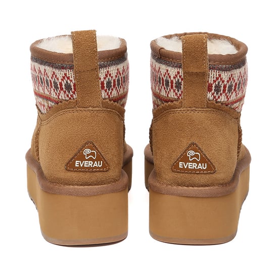 EVER AU Dames geweven enkelboots met plateauzool – Plover - Image 5
