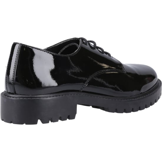 Hush Puppies Aubrey Läderskor I Svart För Tjejer. - Image 2