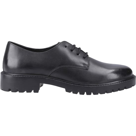 Hush Puppies Aubrey Lace Up Snr Leather Girls's Black Derby Shoes - Image 5
