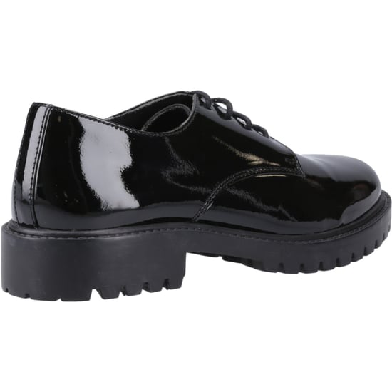 Hush Puppies Aubrey Läderskor I Svart För Tjejer. - Image 2