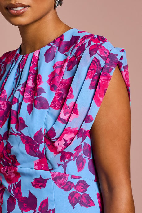 Petite Short Sleeve Chiffon Midi Dress - Image 5