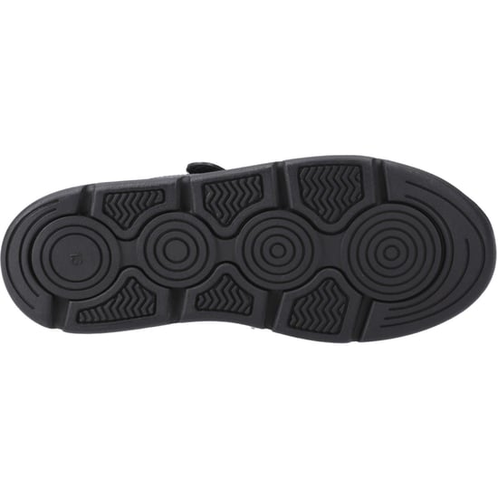 Hush Puppies Alfie Bungee Jnr Skor I Svart Från Läder Pojks - Image 3