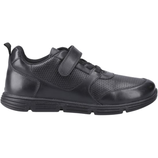 Hush Puppies Alfie Bungee Jnr Skor I Svart Från Läder Pojks - Image 5