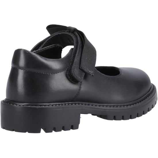 Hush Puppies Astrid Bow Flickors Svarta Skor I Läder - Image 2