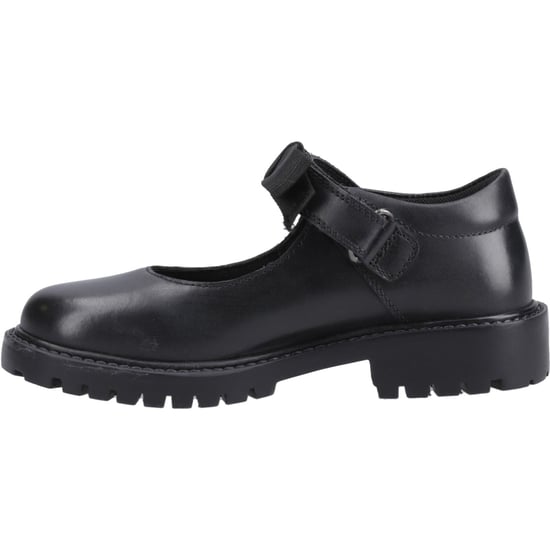 Hush Puppies Astrid Bow Flickors Svarta Skor I Läder - Image 4