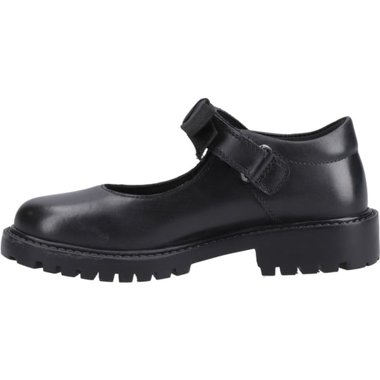 Hush Puppies Astrid Bow Flickors Svarta Skor I Läder - Image 4