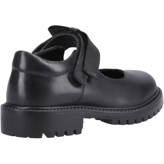 Hush Puppies Astrid Bow Flickors Svarta Skor I Läder - Image 2