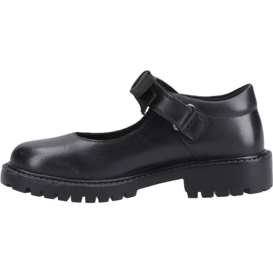 Hush Puppies Astrid Bow Flickors Svarta Skor I Läder - Image 4