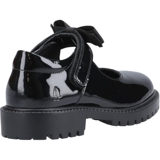 Hush Puppies Astrid Bow Flickors Svarta Skor I Läder - Image 2