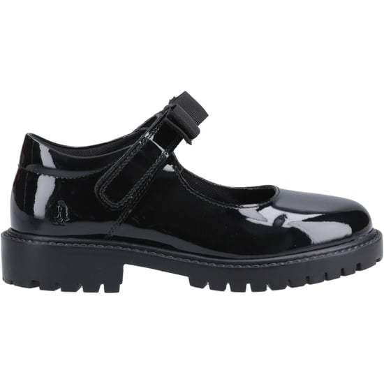 Hush Puppies Astrid Bow Flickors Svarta Skor I Läder - Image 5