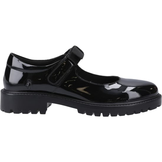 Hush Puppies Astrid Bow Flickors Svarta Skor I Läder - Image 5