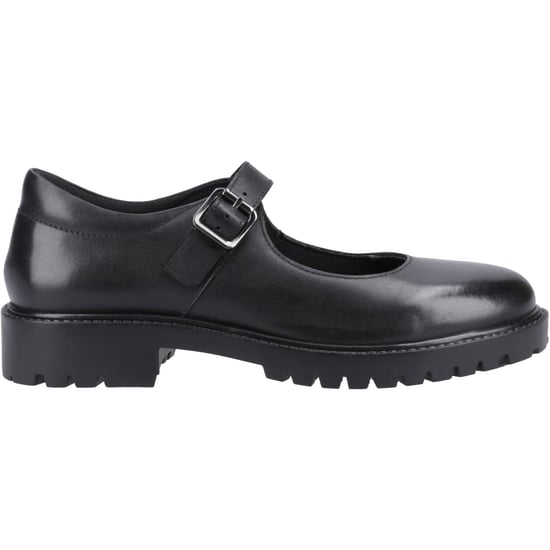 Hush Puppies Aurora Senior Flickors Svarta Skor I Läder - Image 5
