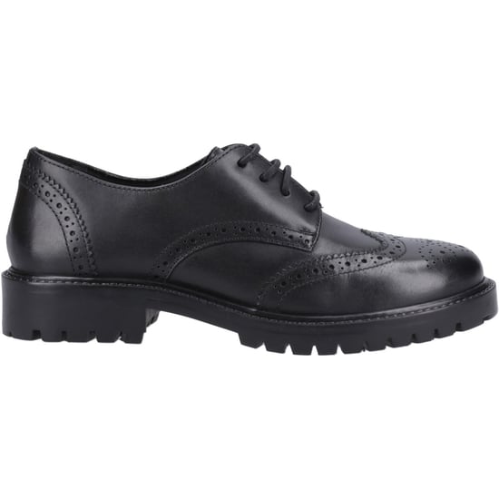 Hush Puppies Athena Junior Leather Girls's Black Brogues - Image 5