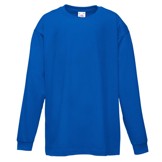 Fruit Of The Loom T-Shirt Lange Mouwen Kinderen / Kinder (2 stuks) (Royaal Blauw) - Image 1