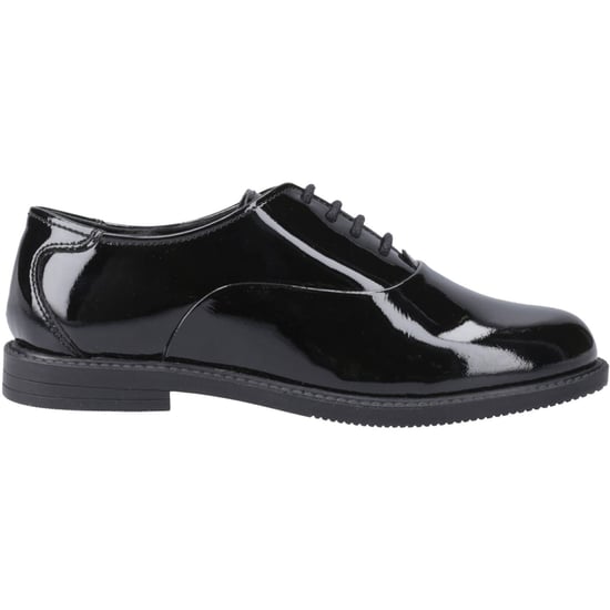 Hush Puppies Nellie Patent Läder Flickors Svarta Oxford Skor - Image 5