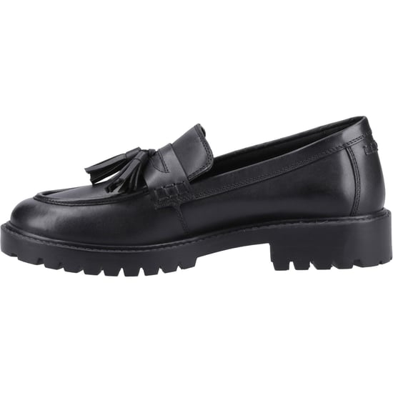 Hush Puppies Abigail Senior Flickors Svarta Mockasiner I Läder - Image 4