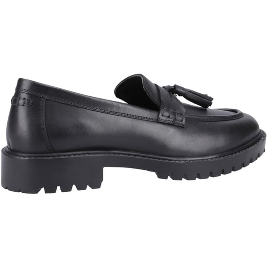Hush Puppies Abigail Senior Flickors Svarta Mockasiner I Läder - Image 2