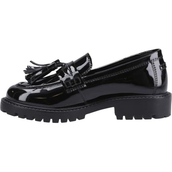 Hush Puppies Abigail Patent Senior Flickors Svarta Mockasiner I Läder - Image 4