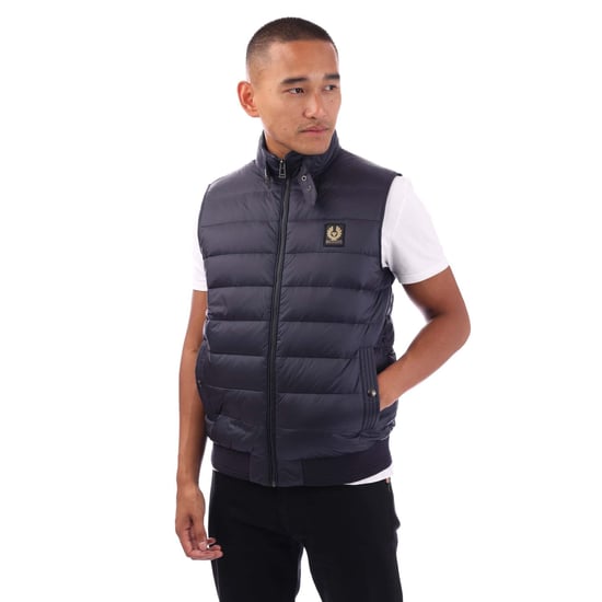 Men's Belstaff Circuit Gilet in Navy - Image 1