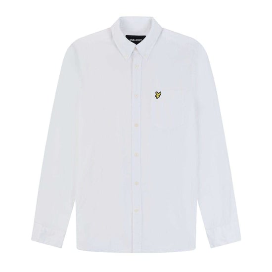 Lyle & Scott Heren Knoop-overhemd Katoen Linnen (Wit) - Image 1