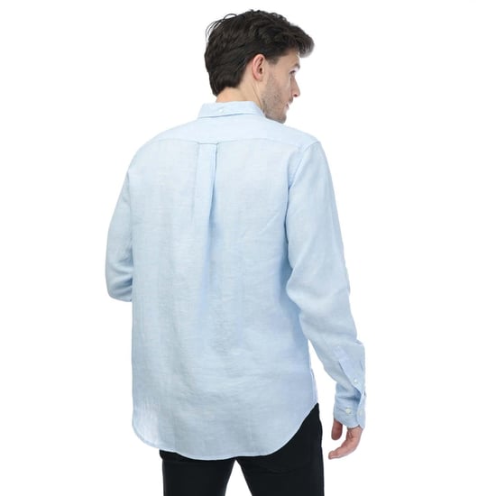 Gant Heren Linnen Normaal Overhemd (Blauw) - Image 2