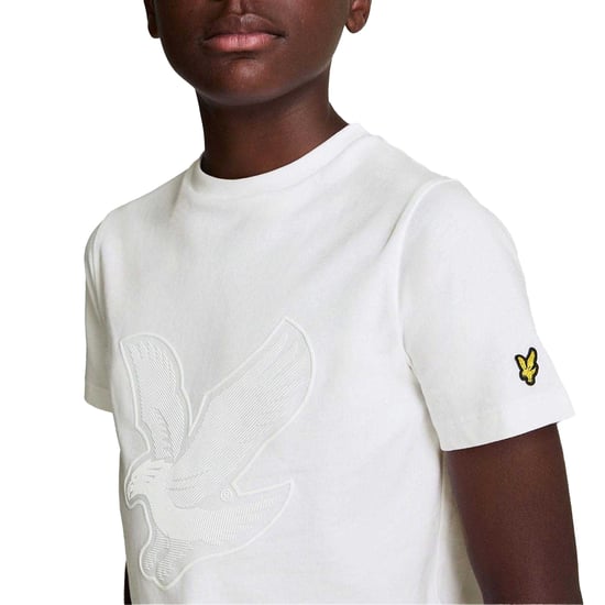 Lyle & Scott Kinderen/Kinderen Grafisch Logo T-shirt (Wit) - Image 3