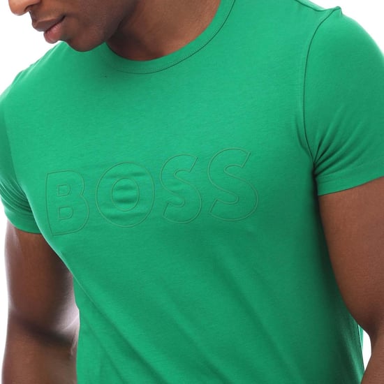 Boss Teebo T-Shirt för herrar (Grön) - Image 3