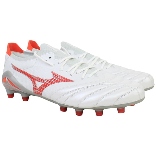 Mizuno Morelia Neo IV Beta Japan FG Mens White Football Boots - Image 2